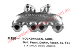 VW Golf 1600 Passat 1300 - 1600 DCOE Weber Crossover Manifold